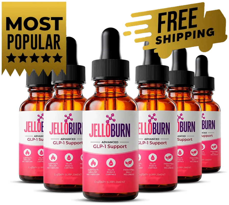 Jello Burn 6 Bottles package