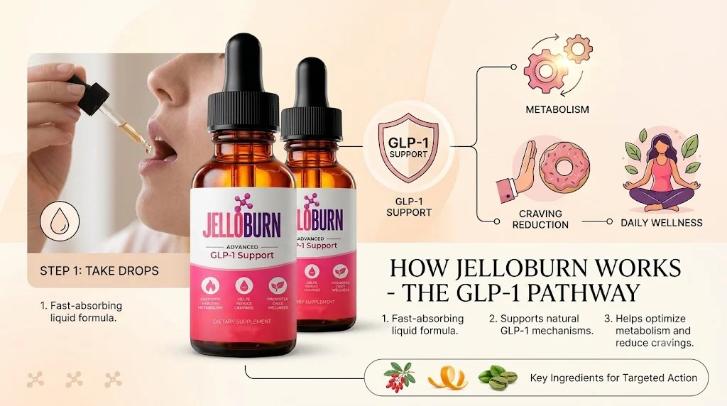How Jello Burn works: take the drops and support your daily routine